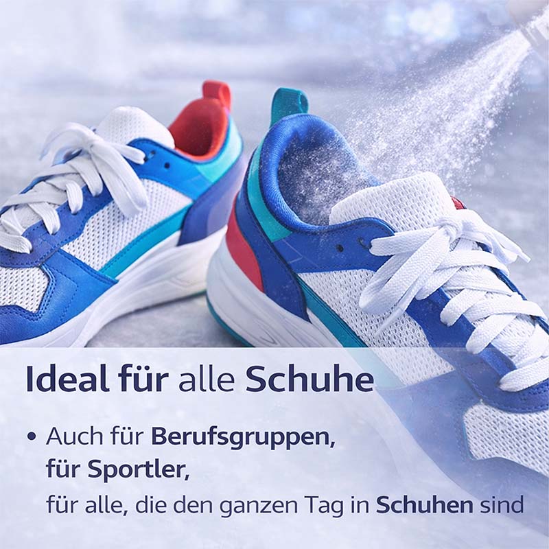 Desinfektionsspray für Schuhe und Füße, verhindert Fußpilz und beseitigt Gerüche, ideal für Sportler und Berufsgruppen, 2x 250 ml Flaschen, Fußdesinfektion, Schuhpflege, antibakterielles Schuhspray, hygienische Fußpflege.