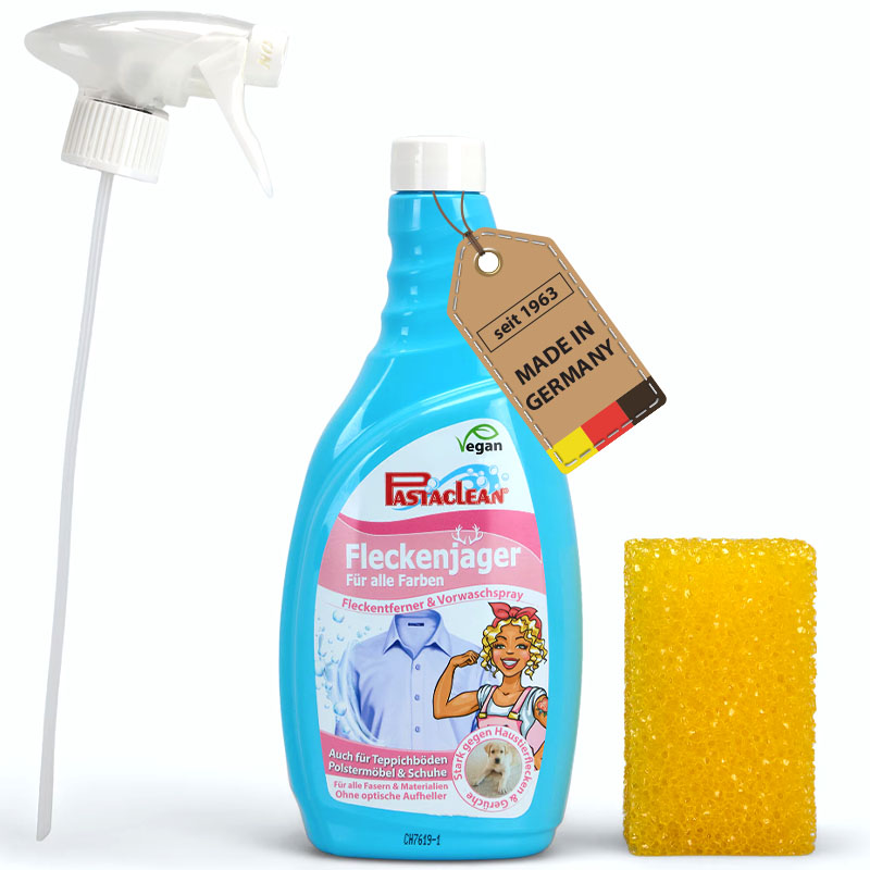 Pastaclean Fleckenjäger Fleckenentferner Vorwaschspray mit Schwamm