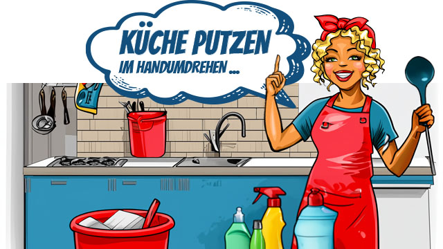 Miss Pastaclean sagt Küche putzen im Handumdrehen Miss Pastaclean sagt Küche putzen im Handumdrehen