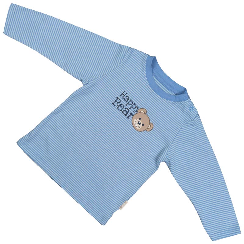 2er-Pack Baby Langarm T-Shirt (Blau)