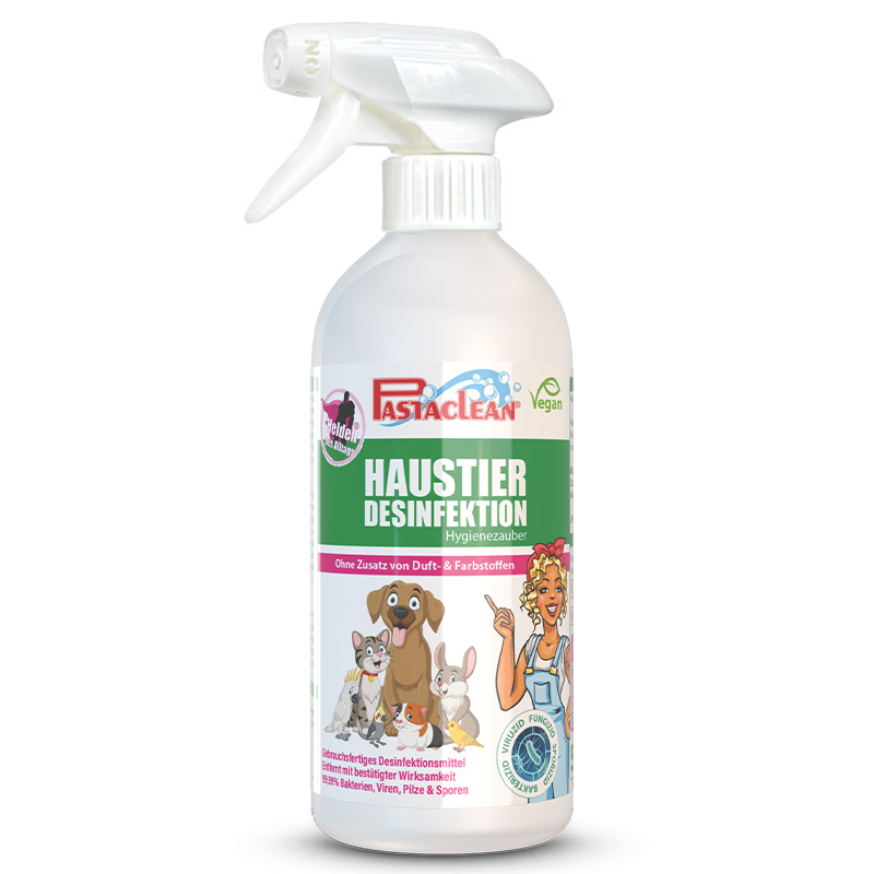 Haustier Desinfektionsspray für Hunde, Katzen, Kleintiere & Vögel, 500 ml
