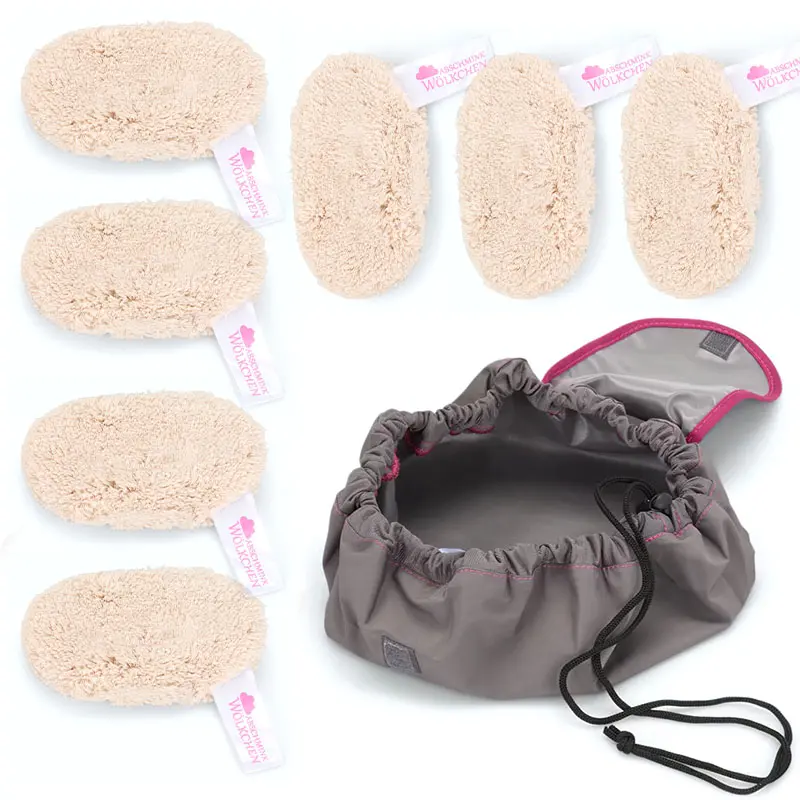 Waschbare Abschmink Pads Reinigungspads Kitt 7 Stück Waschbare Abschmink Pads Reinigungspads Kitt 7 Stück