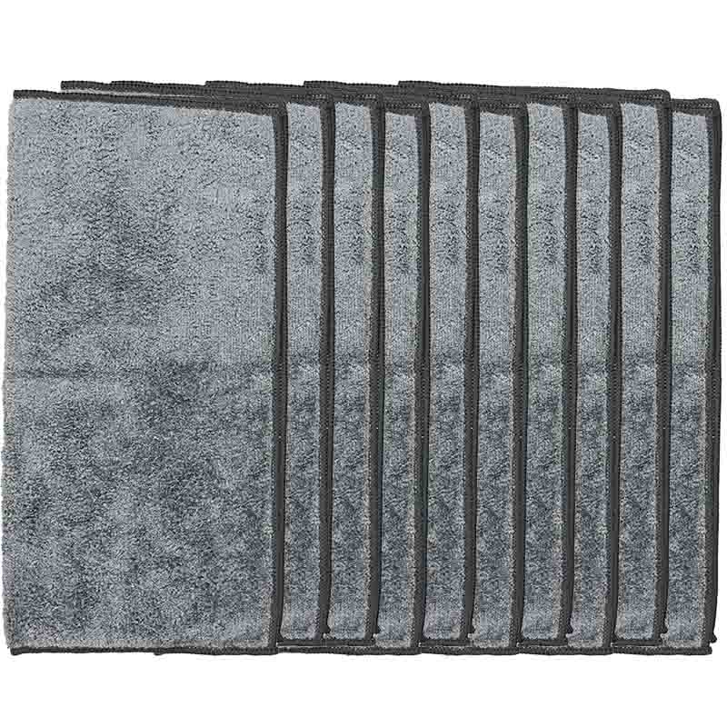 Flauschtücher Grau 10 Stück Putztücher Flauschtücher grau 10 teilig Pastaclean