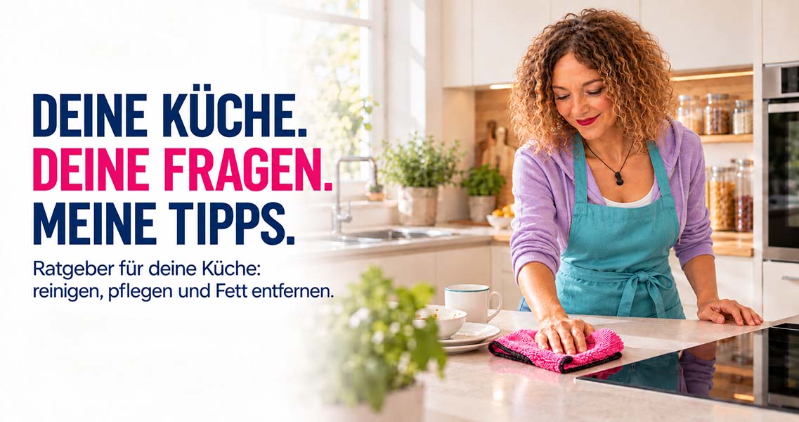 Ratgeber für Küchenpflege, Tipps zum Reinigen und Entfernen von Fett in der Küche