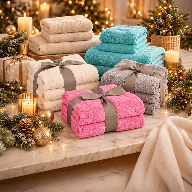 Handtücher und hochwertige Textilien als Weihnachtsgeschenk