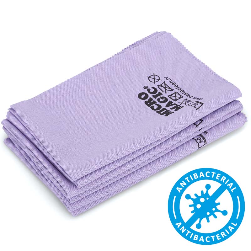 6 Stück Glas Poliertücher Lavendel Pastaclean 6 Stück Glas Poliertücher Lavendel Pastaclean