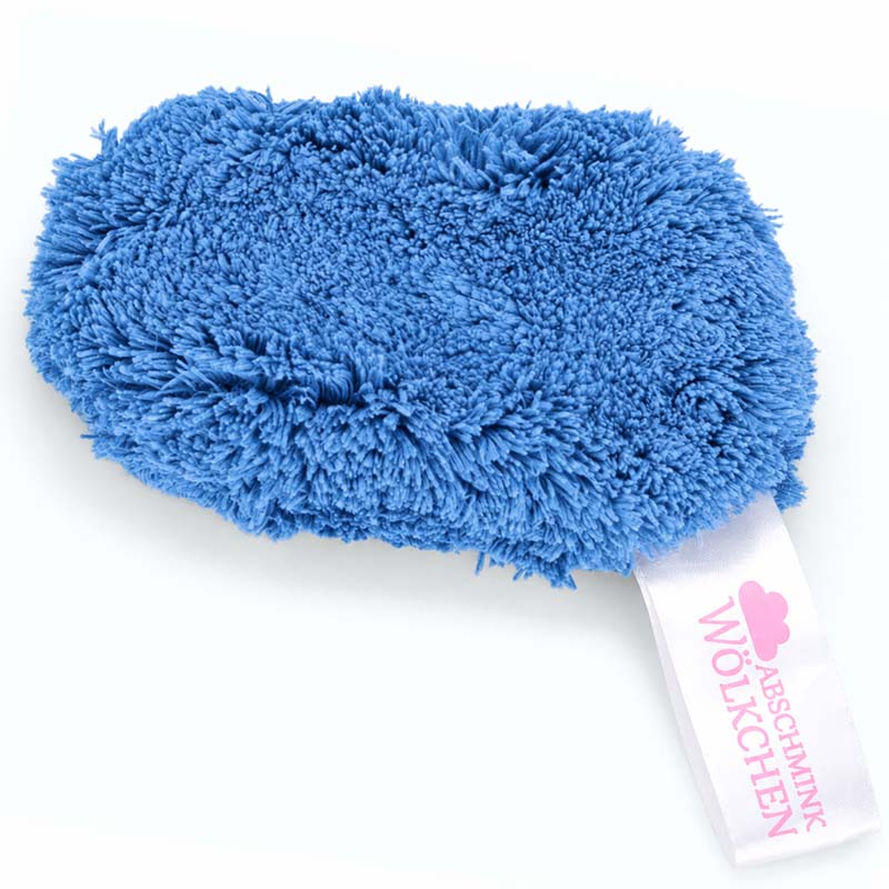 Abschmink Wölkchen Abschmink- und Reinigungspads mit Kosmetiktasche, taubenblau, wiederverwendbar, hautschonend, ideal zur sanften Gesichtsreinigung und Make-up Entfernung.