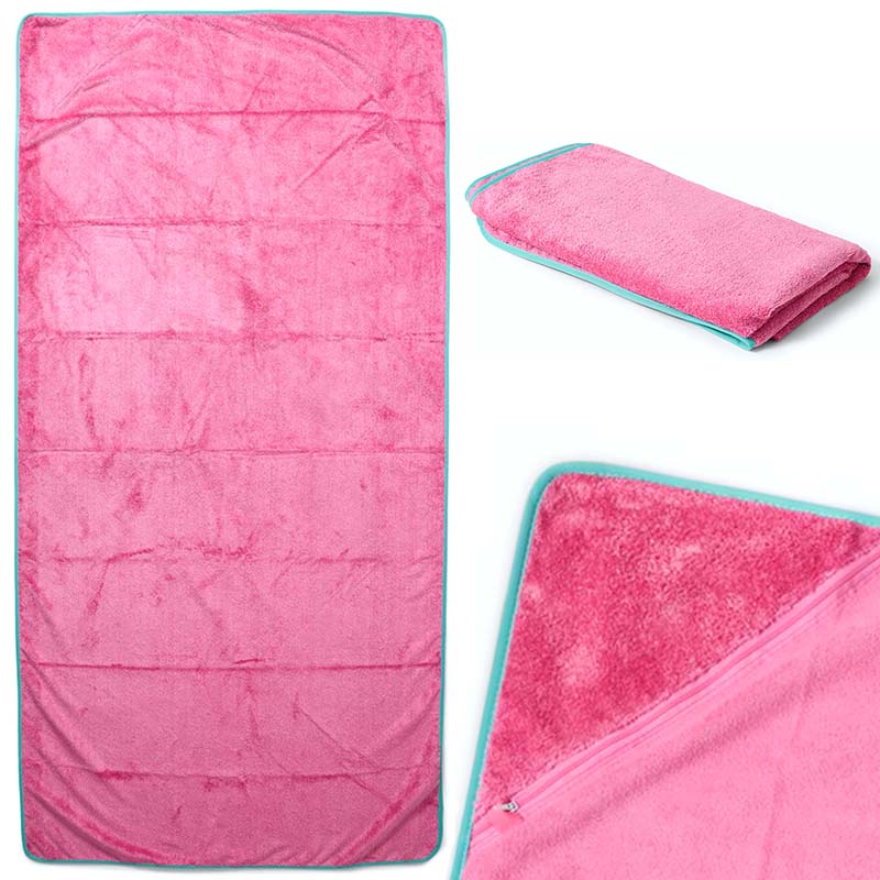 XXL Bade- & Strandtuch 200x100 cm (Beere) mit Aufbewahrungstasche XXL Bade- & Strandtuch 200x100 cm (Beere) mit Aufbewahrungstasche