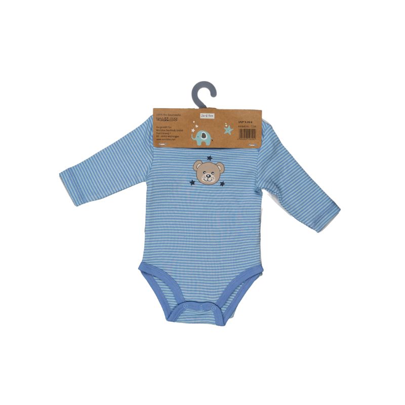 Lilly & Fynn  Baby Body, langarm, 2er Set, 100% Bio-Baumwolle