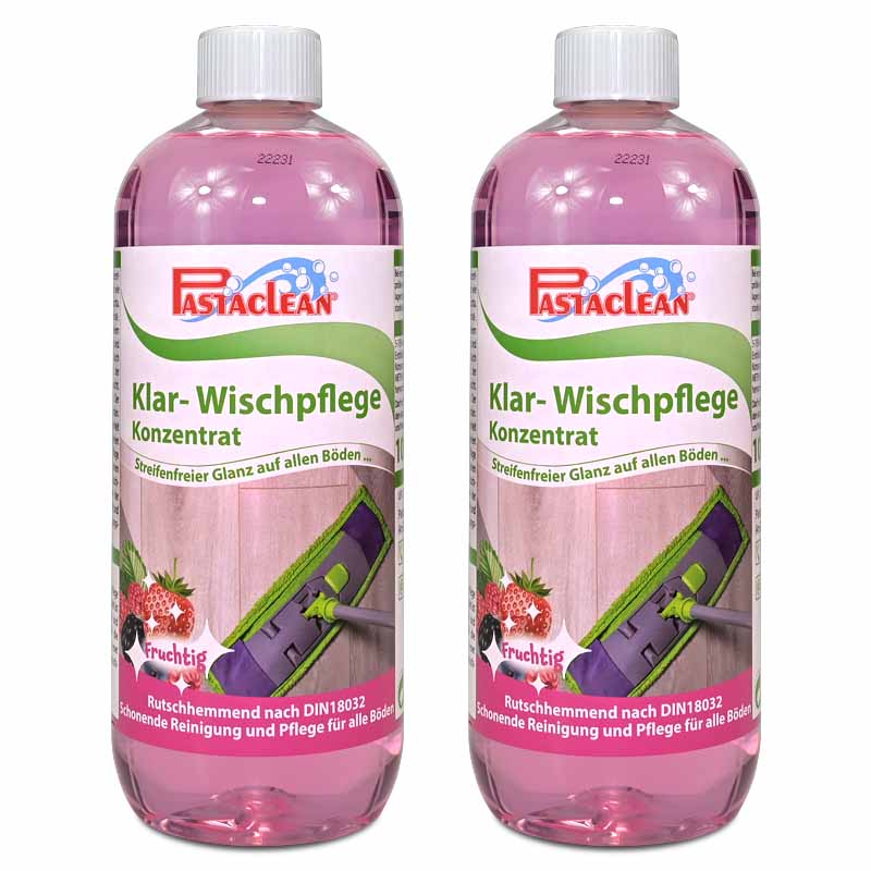 Pastaclean Klar Wischpflege fruchtig 2000ml Wischpflege Bodenreiniger fruchtig Pastaclean 2000ml