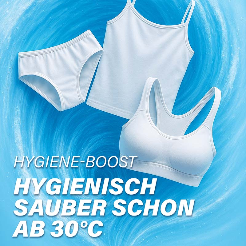 Pastaclean Wäsche Wunder Waschkraft-Booster 3 kg – sorgt für hygienisch saubere Wäsche schon ab 30 °C, entfernt Gerüche & Flecken, ideal für Unterwäsche, Sport- & Funktionskleidung, vegan & mikroplastikfrei
