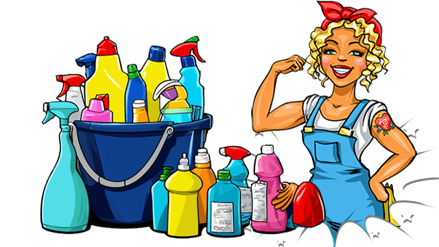 Miss Pastaclean mit Reiniger für den Haushalt Miss Pastaclean mit Reiniger für den Haushalt
