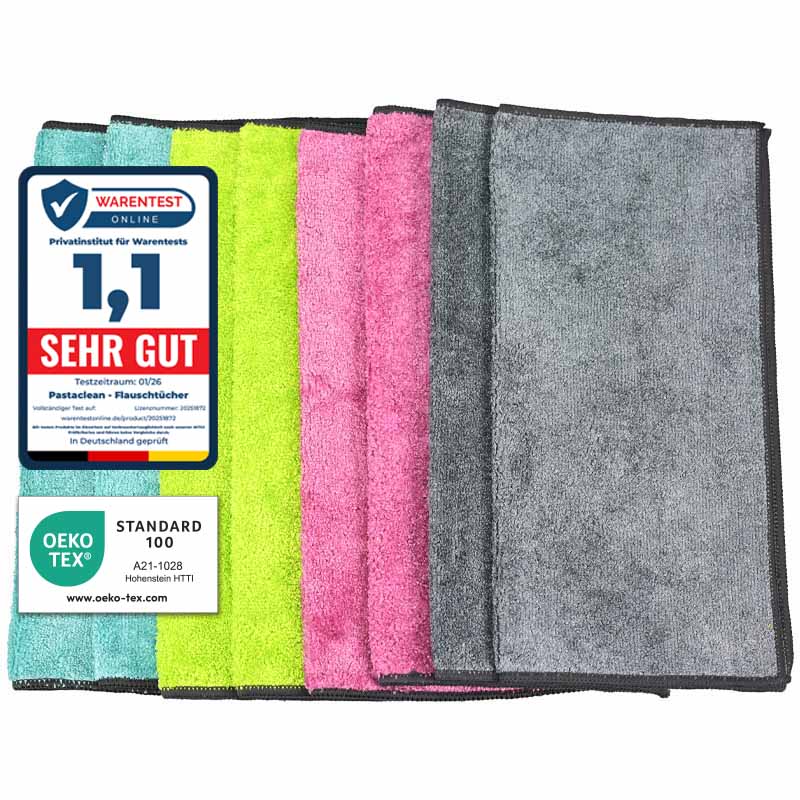 Mikrofasertücher 8er Pack – Flauschi Reinigungstücher