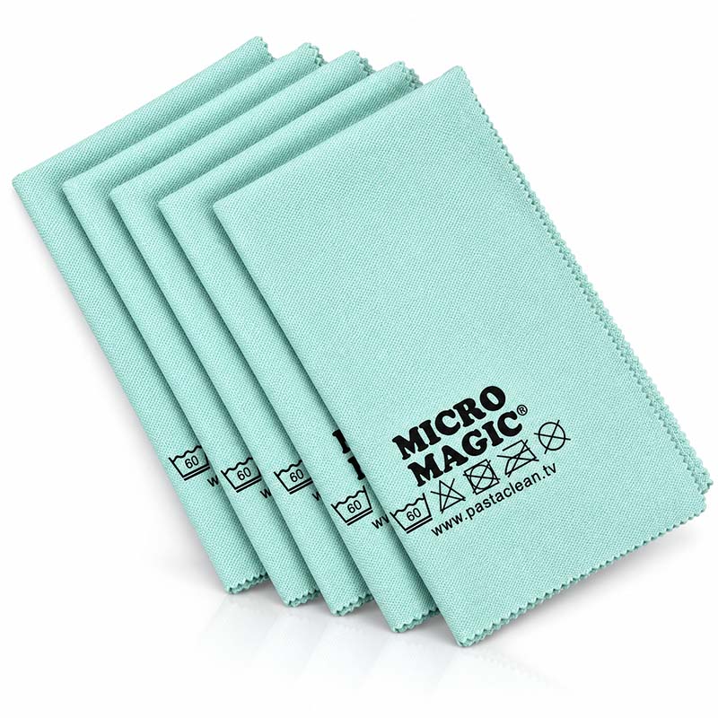 Micro Magic Glas-Poliertücher - Trockentuch Set (Mint), 5tlg.