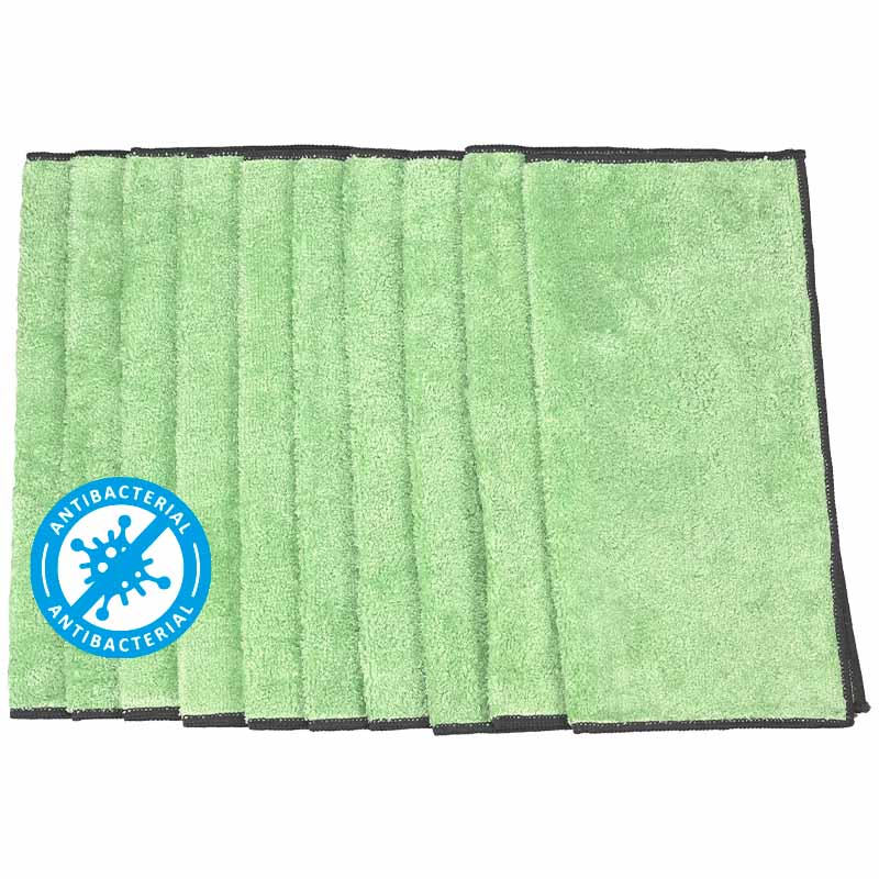 Mikrofaser Flauschtücher Set Pastaclean grün