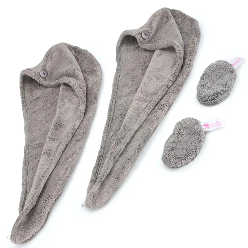 Haarturban Abschmink Pads Geschenk Set Grau Pastaclean