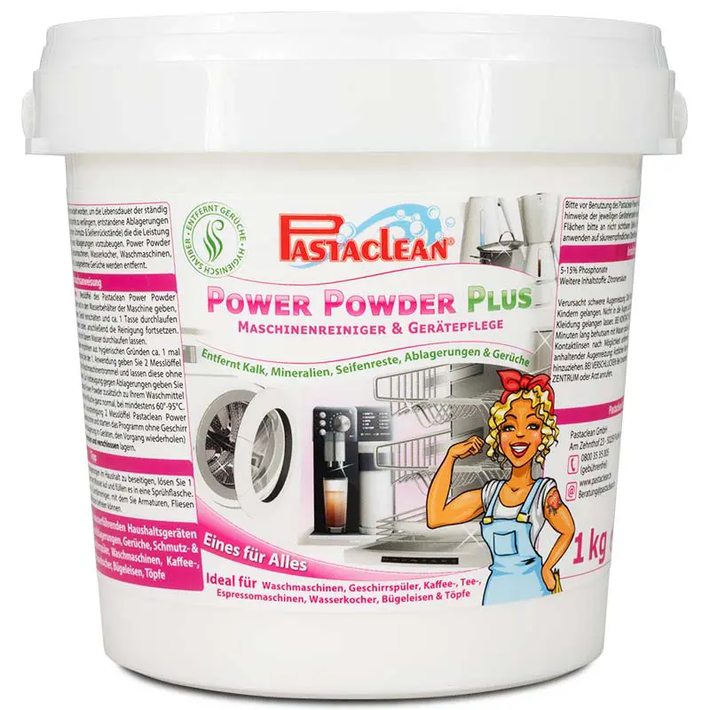 Maschinenreiniger Power-Powder Plus - Entfernt Kalk & Ablagerungen, 1 kg