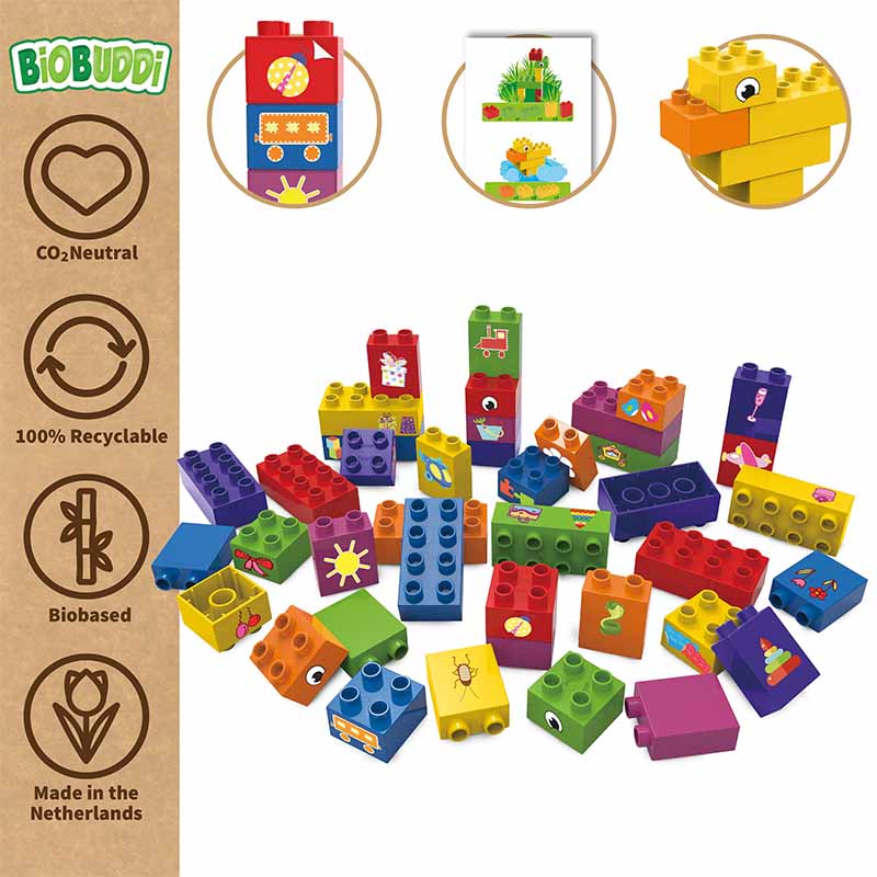 Bio Bausteine (40 Teile) BiOBUDDi Build-Set