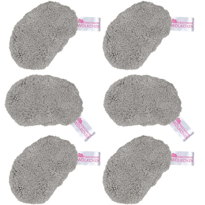Waschbare Pads zur Gesichtsreinigung 6 Stück Grau Pastaclean
