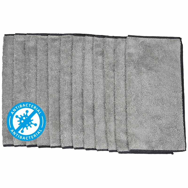 Micro Magic Flauschtuch antibakteriell Silbergrau 12tlg Flauschtuch Set Micro Magic 12 Stück grau