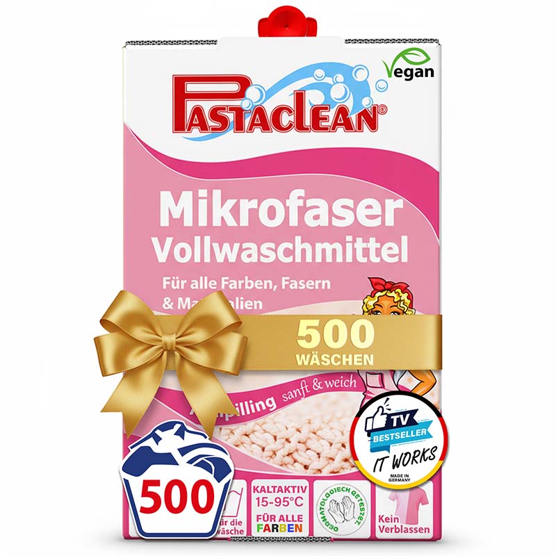 Pastaclean Mikrofaser Waschmittel Antipilling, 5Liter (500WL)