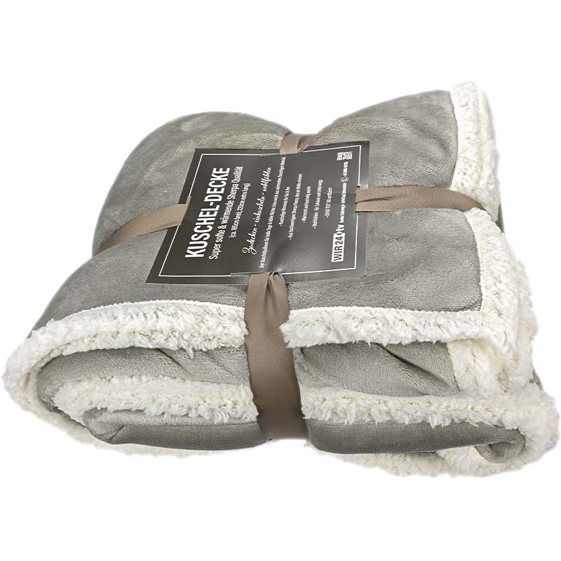 Sherpa Kuschel Decke Taupe sherpa-kuschel-decke-taupe