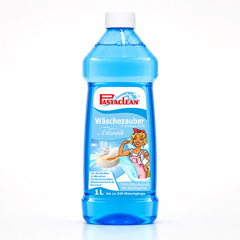 Pastaclean Wäscheduft Premium Atlantik 1000 ml zur Frische von Textilien in Waschmaschine, Trockner oder als Raumduft, geeignet für Mikrofaser und andere Stoffe, für bis zu 340 Waschgänge.