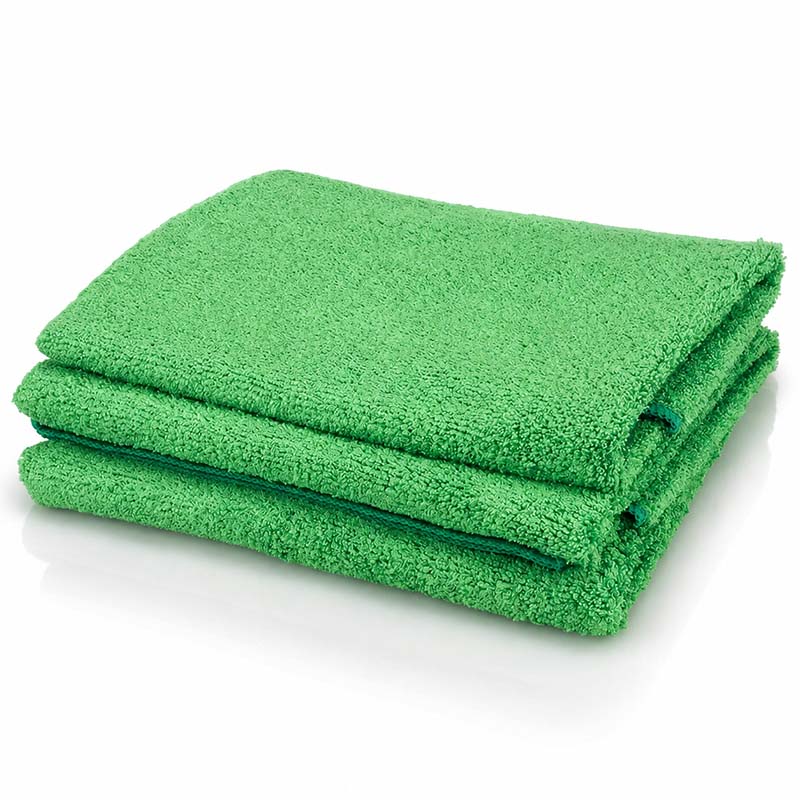 Mikrofaser-Bodentücher 3er-Set 50 × 70 cm saugstark grün für effiziente Reinigung von Böden und Oberflächen geeignet für den Einsatz in Haushalten und gewerblichen Bereichen strapazierfähiges Material für langanhaltenden Gebrauch