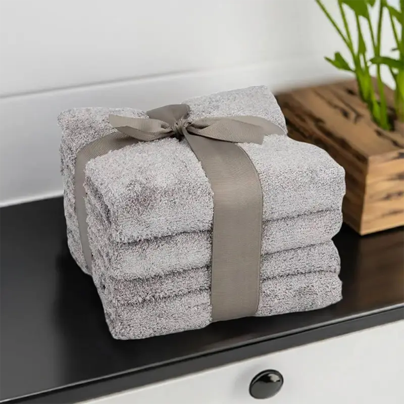 Handtücher Badehandtücher Geschenk Set Grau Pastaclean