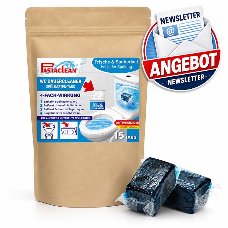 Spülkasten Tabs, Wasserkastenwürfel mit Aktivreiniger, 15 Stück