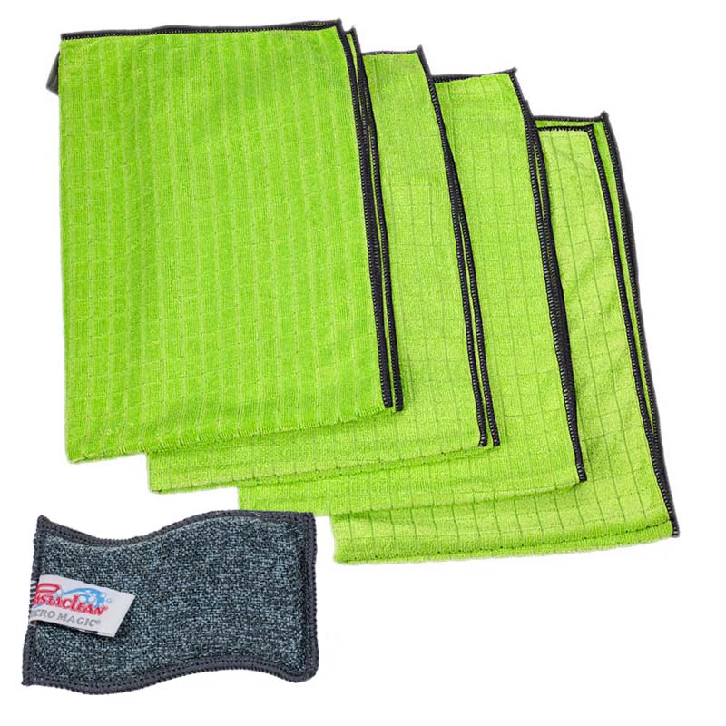 Geschirrtücher Limette Spülschwamm Geschirrtücher limette mit Spülschwamm Pastaclean