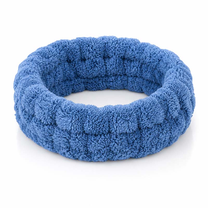 Kosmetik Haarband Damen 3er Set taubenblau, ideal für Make-up, Gesichtspflege, Wellness, Yoga, Sport, weiches und elastisches Material, praktisches Accessoire für täglichen Gebrauch, hohe Qualität, modisches Design.