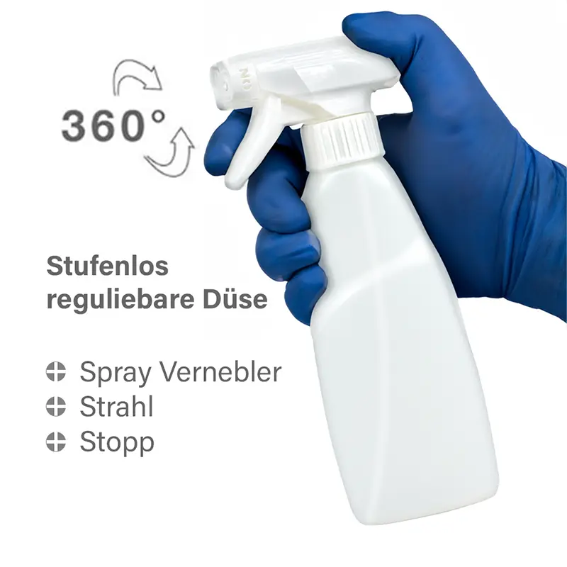 3x Sprühflaschen für Reinigung und Bewässern