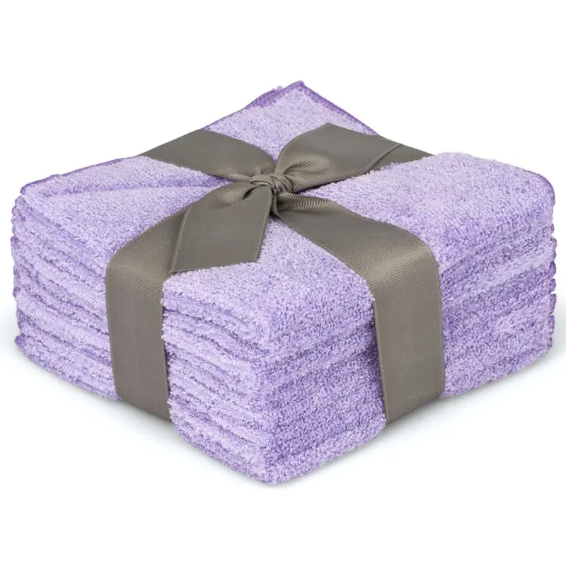 Flauschi Putztücher 10er-Pack Geschenk Set (Lavendel)