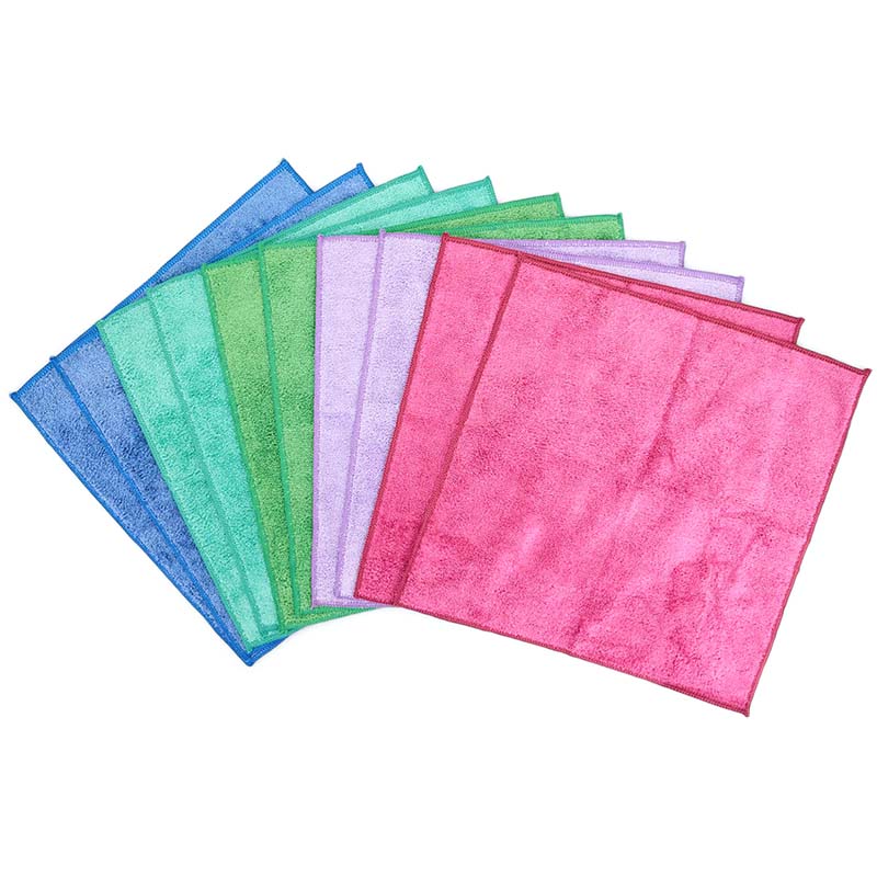 Pastaclean Flauschi Putztücher 10er-Pack in bunten Farben, weiche Mikrofaser Reinigungstücher für Haushalt, Küche, Bad und Reinigung aller Oberflächen