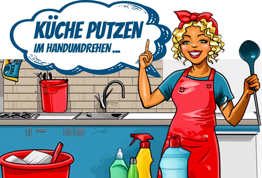 Miss Pastaclean sagt Küche putzen im Handumdrehen Miss Pastaclean sagt Küche putzen im Handumdrehen