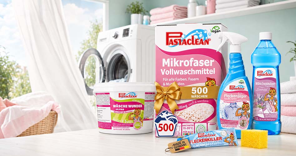 Frische Wäsche und Pastaclean Wäschepflege zur großen Waschwoche