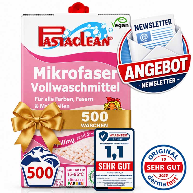 Pastaclean Mikrofaser Waschmittel Antipilling, 5Liter (500WL)