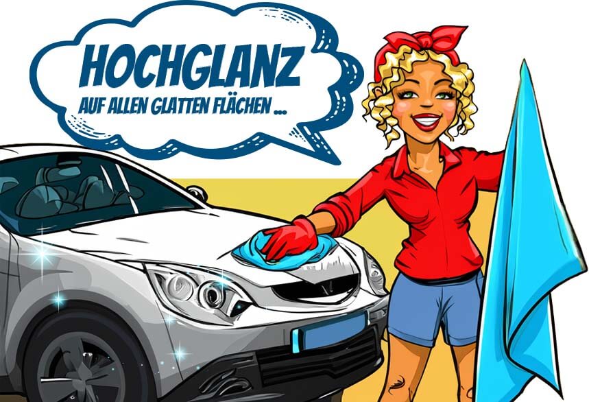 Auto Poliertücher für Hochglanz auf allen glatten Flächen Auto Poliertücher für Hochglanz auf allen glatten Flächen