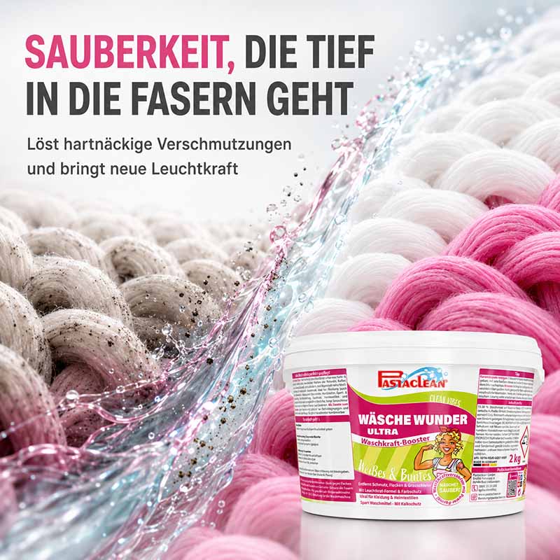 Wäsche Wunder Ultra - kraftvoller Waschkraftverstärker für Weiß- & Buntwäsche, 2 kg