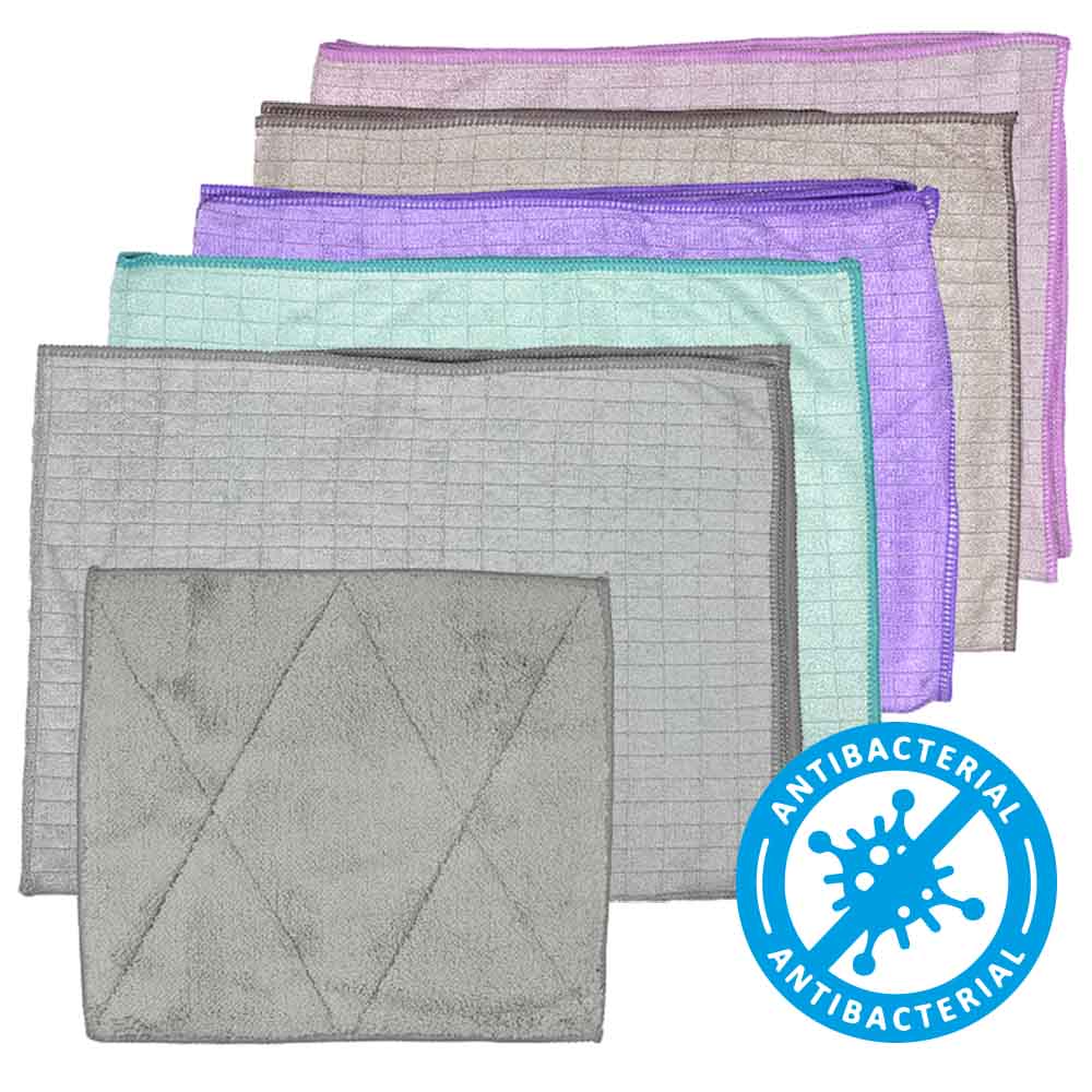 5 Geschirrtücher mit Spültuch Bunt Pastaclean Geschirrtücher mit Spültuch Bunt Pastaclean