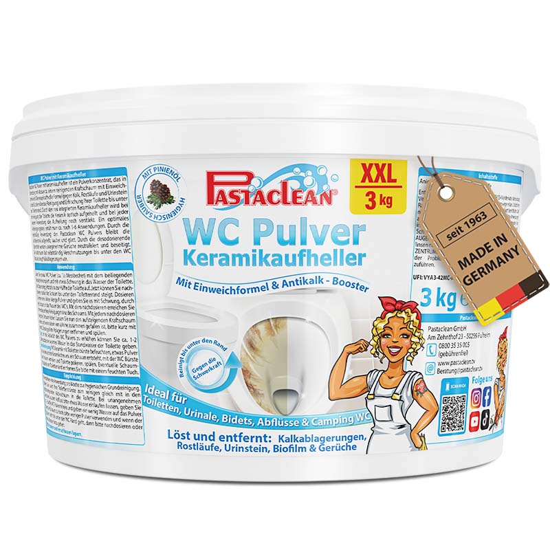 Pastaclean WC Pulver 3 kg WC Pulver 3 kg XXL von Pastaclean