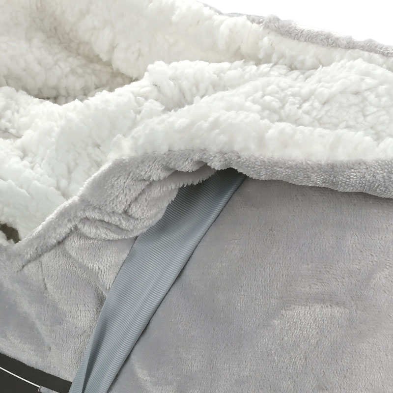 Hoodie Decke mit Ärmeln & Kapuze - Sherpa Qualität, Oversize