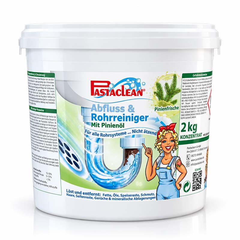 Abfluss-Rohrreiniger mit Pinienöl, 2 kg
