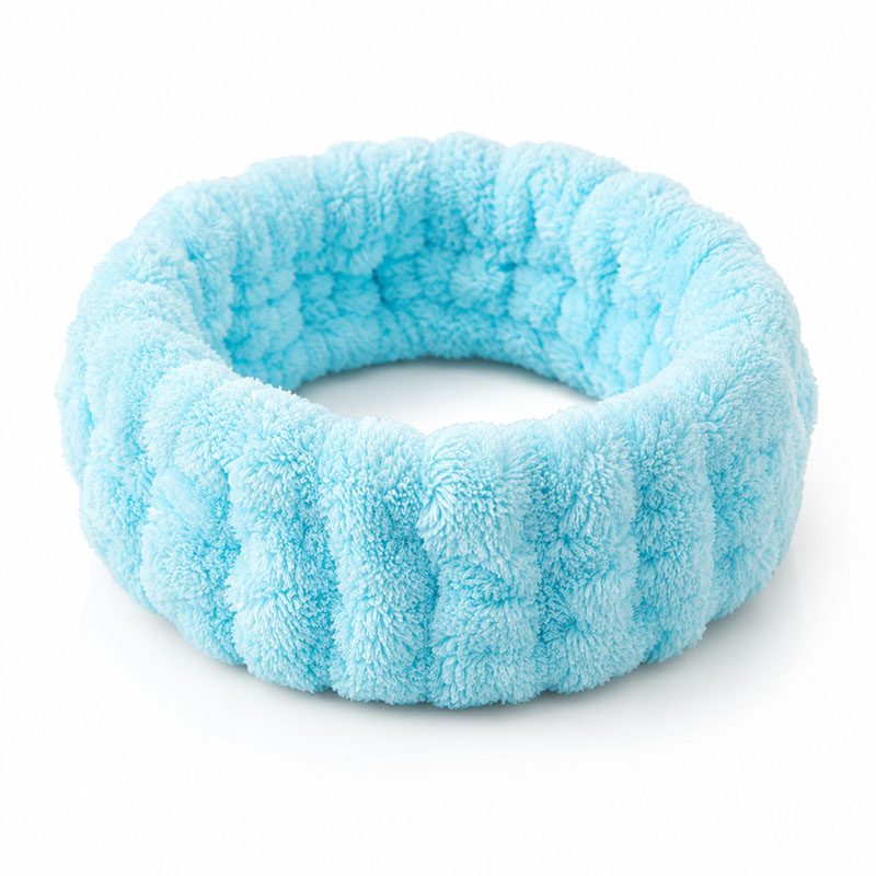 Kosmetik Haarband Damen 3er Set türkis, ideal für Make-up, Gesichtspflege, Wellness, Yoga und Sport. Flauschiges Material, vielseitig verwendbar.