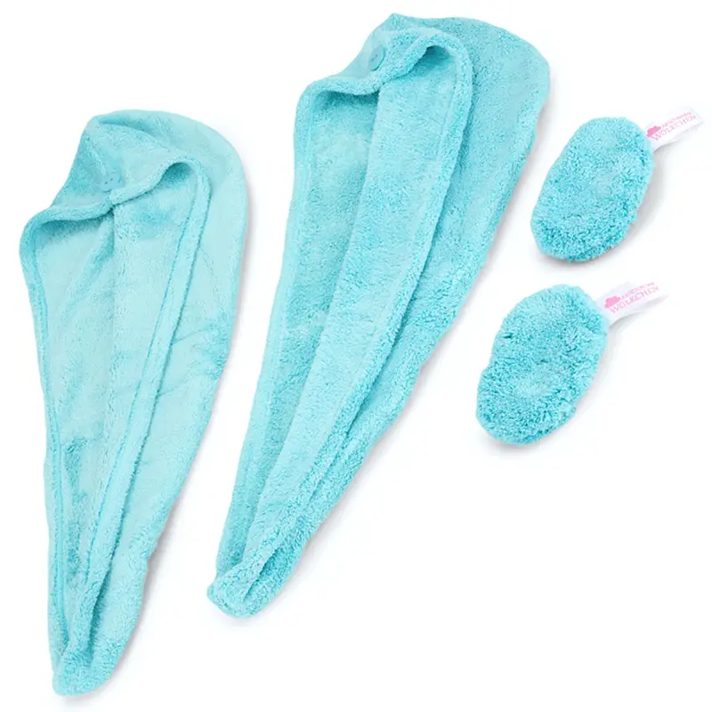 Haarturban Abschmink Pads Geschenk Set Türkis Pastaclean
