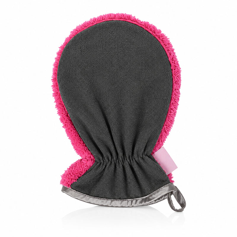 Peelinghandschuh & Waschhandschuh 3er Set Beere für Gesicht, Körper, Dusche und Make-up Entfernung, hautfreundlich und wiederverwendbar, ideal zur sanften Reinigung und Pflege.