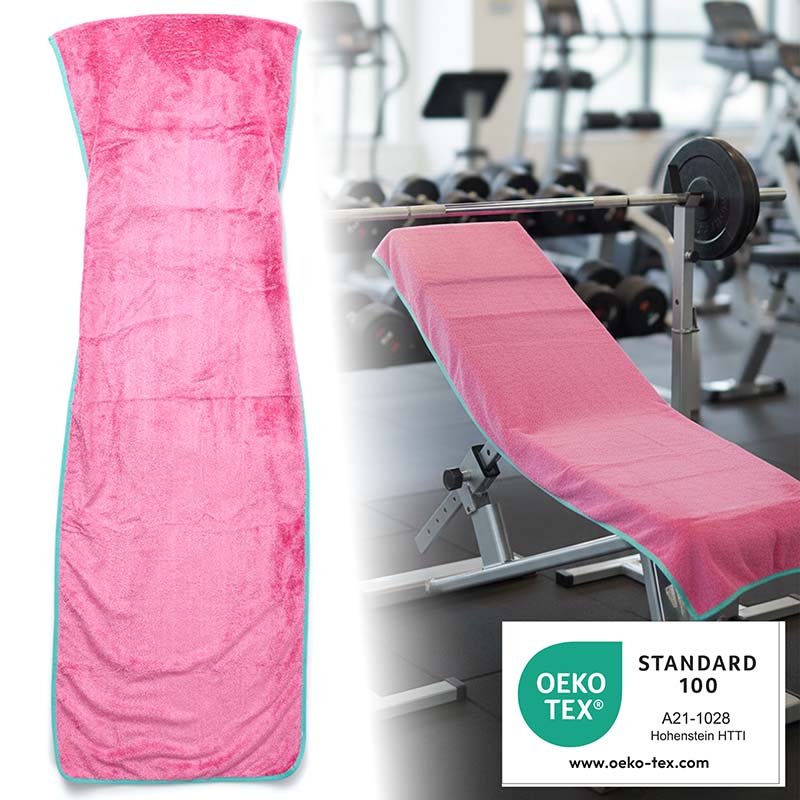 Sporthandtuch XXL 150x50 cm (Beere) Gym Handtuch für Fitnessstudio und Training Sporthandtuch XXL 150x50 cm (Beere) Gym Handtuch für Fitnessstudio und Training