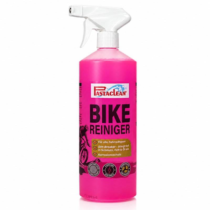 Pastaclean Fahrradreiniger, Bike Cleaner, speziell für alle Fahrradtypen, entfernt Schmutz, Fett und Öl, mit Korrosionsschutz für langlebige Fahrradpflege, 1 Liter Sprühflasche für einfache Anwendung.