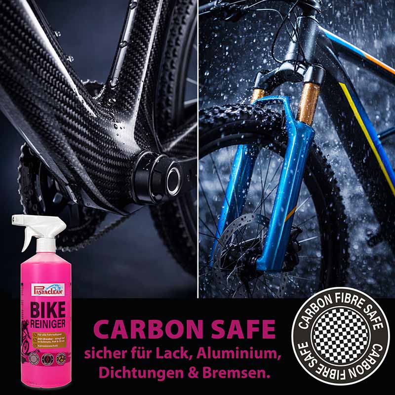 Fahrradreiniger, Reinigungsspray für alle Fahrradtypen, 1 Liter, sicher für Lack, Aluminium, Dichtungen, Bremsen, Carbon-freundlich, Bike Cleaner Produktabbildung, Fahrradpflege, Reinigungsmittel, Fahrradwartung, Fahrradzubehör.